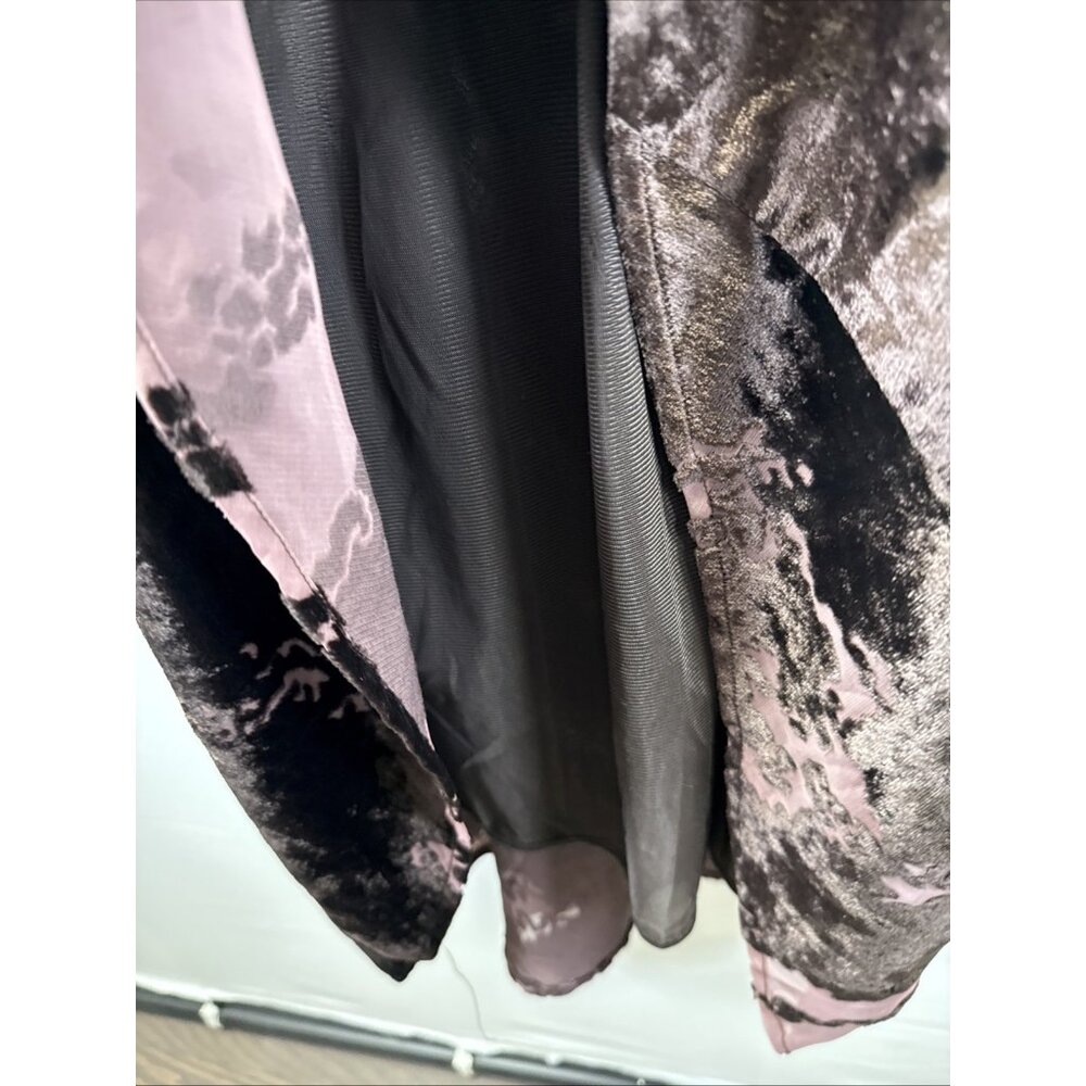 Vtg Carol Little‎ Velvet Burnout Maxi Dress 10 Gown Y2K Whimsigoth Fairy Sheer - Picture 9 of 16